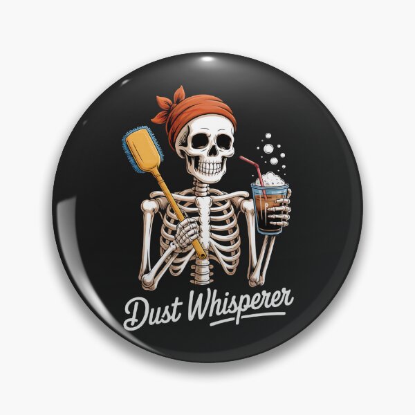 Item preview, Dust Whisperer Funny Skeleton Cleaning & Coffee Lover halloween designed and sold by Agouines.