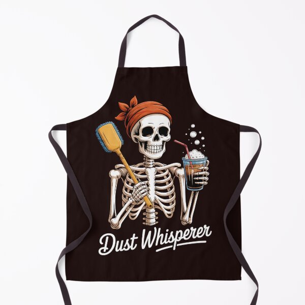 Item preview, Dust Whisperer Funny Skeleton Cleaning & Coffee Lover halloween designed and sold by Agouines.
