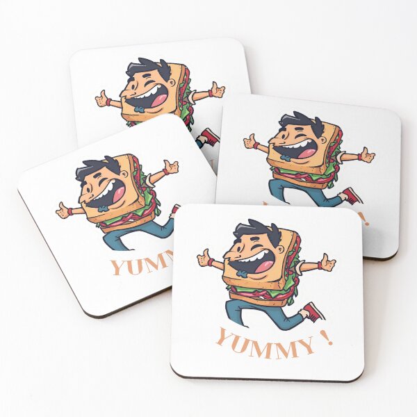 Item preview, Sandwich Guy Sticker – Funny Yummy Cartoon Food Design designed and sold by SassyArtist9006.