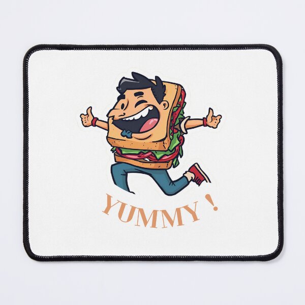 Item preview, Sandwich Guy Sticker – Funny Yummy Cartoon Food Design designed and sold by SassyArtist9006.