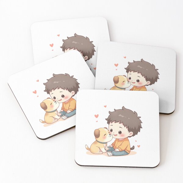 Item preview, Boy and Puppy Love designed and sold by ArtsAmaze.