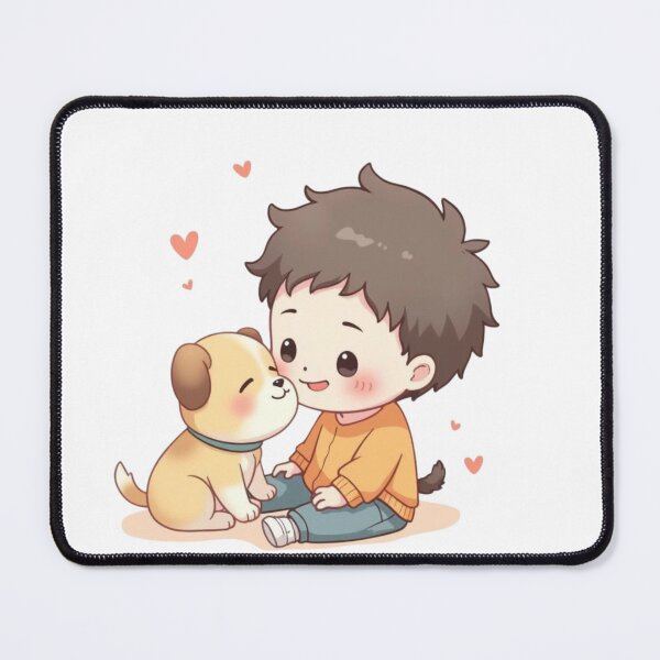 Item preview, Boy and Puppy Love designed and sold by ArtsAmaze.