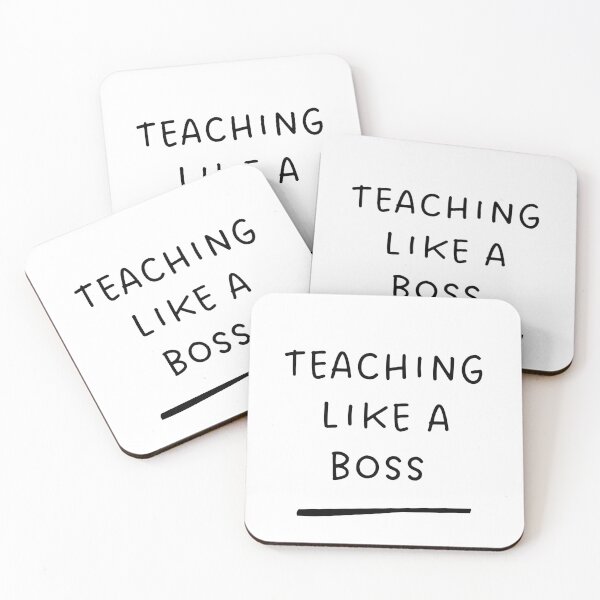 Item preview, Boss Teacher Coffee  – Funny Cute Trendy Quote for Confident Educators designed and sold by LifeArt24.