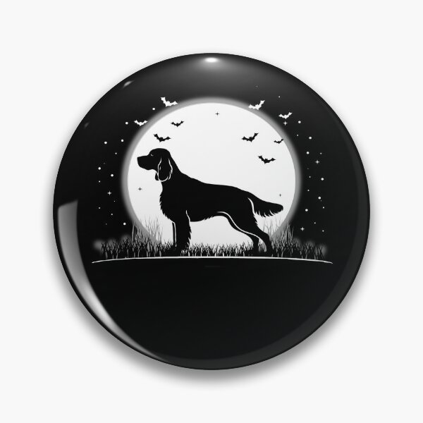Item preview, Gordon Setter Dog – Halloween Moon Silhouette designed and sold by The Real Life Symphony.