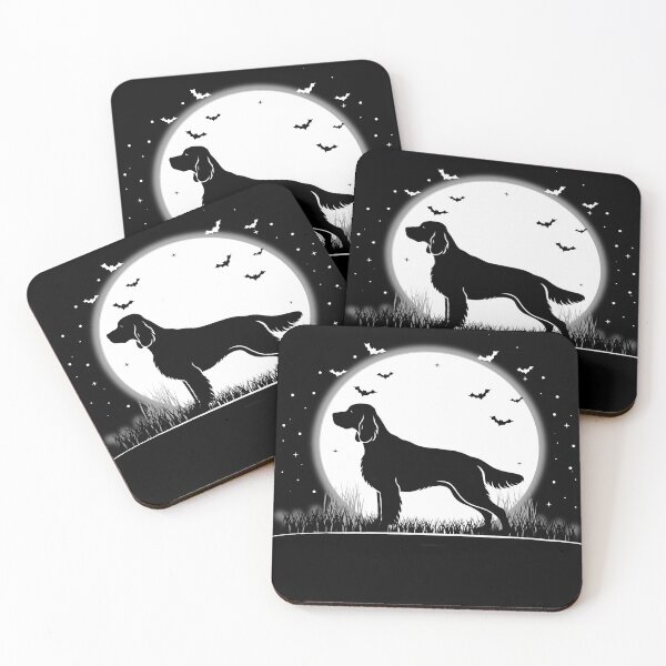 Item preview, Gordon Setter Dog – Halloween Moon Silhouette designed and sold by The Real Life Symphony.