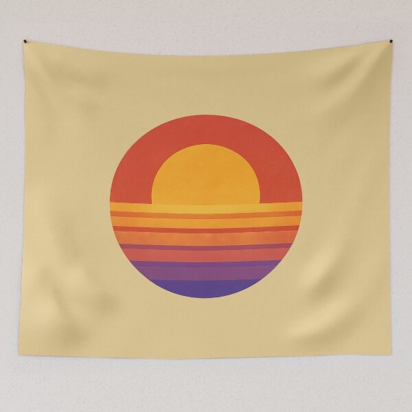 Item preview, Retro Sunset Above Sea Minimalist designed and sold by Nuvijo.