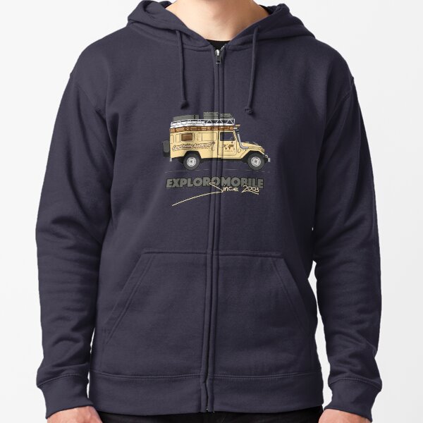 Exploromobile Zipped Hoodie