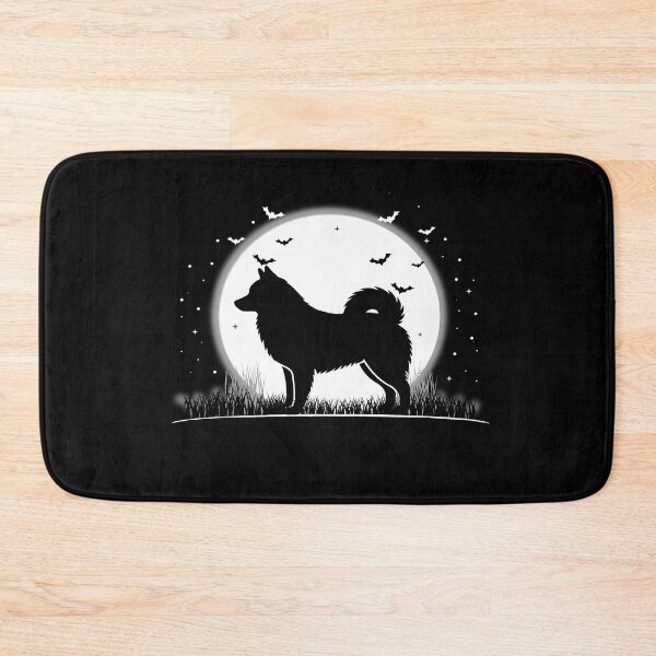 Item preview, Finnish Lapphund Dog – Halloween Moon Silhouette designed and sold by The Real Life Symphony.