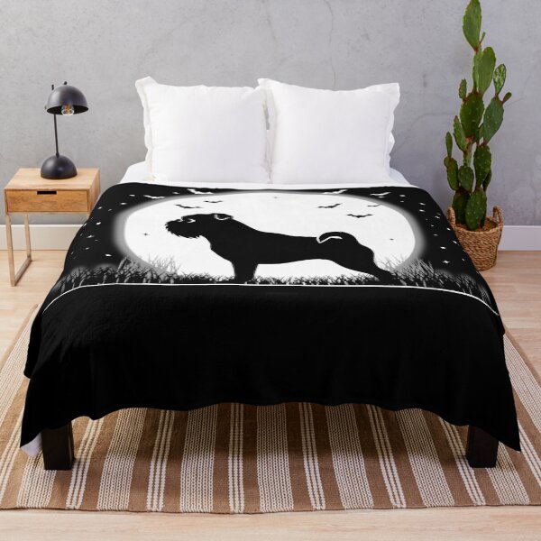 Item preview, Brussels Griffon Dog – Halloween Moon Silhouette designed and sold by The Real Life Symphony.