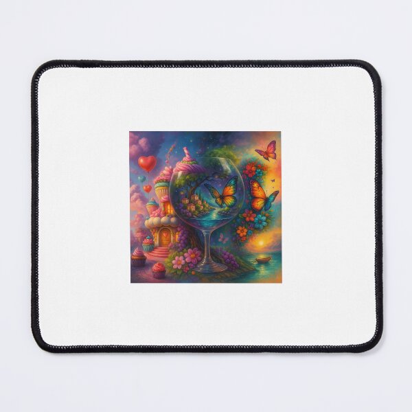 Item preview, Magical fantasy land with butterflies, hearts and flowers designed and sold by Personiq Kaleido.