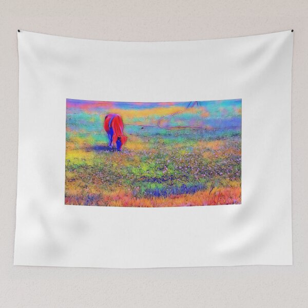 Item preview, Miniature Horse grazing in a pasture designed and sold by Bobthebug.