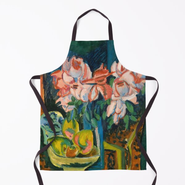 Item preview, Pink Roses Ernst Ludwig Kirchner - German Expressionist Still Life - Die Brücke Movement Floral Art designed and sold by Under-TheTable.