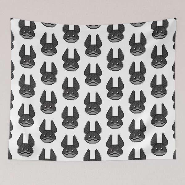 Item preview, Tooka-Loth cat pixel art (dark grey) designed and sold by DoodleSnake58.