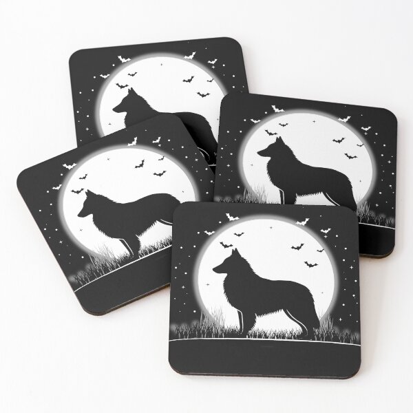 Item preview, Belgian Sheepdog Dog – Halloween Moon Silhouette designed and sold by The Real Life Symphony.