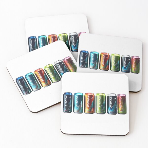 Item preview, Vibrant Energy Drink Cans Collection designed and sold by tomkaz77studio.