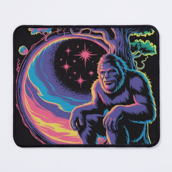 Item preview, Bigfoot's Psychedelic Forest Black Light Poster designed and sold by CleverCulture.