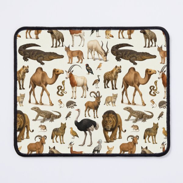 Item preview, Animals of the Sahara Desert Illustration Chart Wildlife designed and sold by kakarikihill.