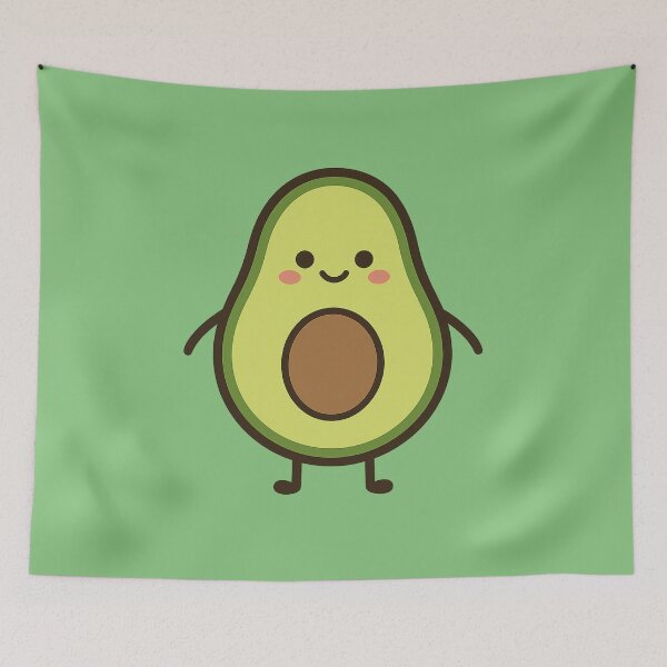 Item preview, Cute Green Kawaii Avocado designed and sold by Nuvijo.