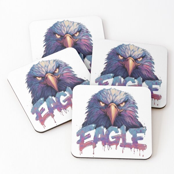 Item preview, Graffiti Eagle – Fierce Street Art Bird of Prey Design designed and sold by AlexLineArt.