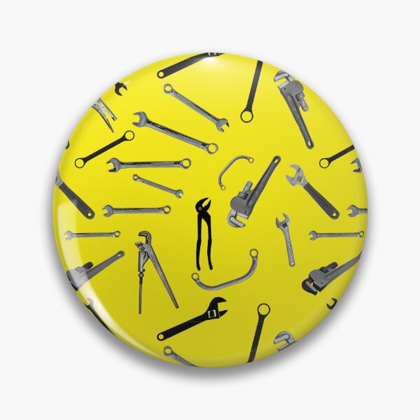 Item preview, Spanners and Wrenches on yellow background designed and sold by TerenceLacey.