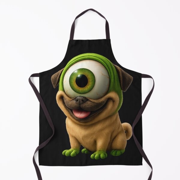 Item preview, Smiling Pug Illustration designed and sold by AM CKR Design .