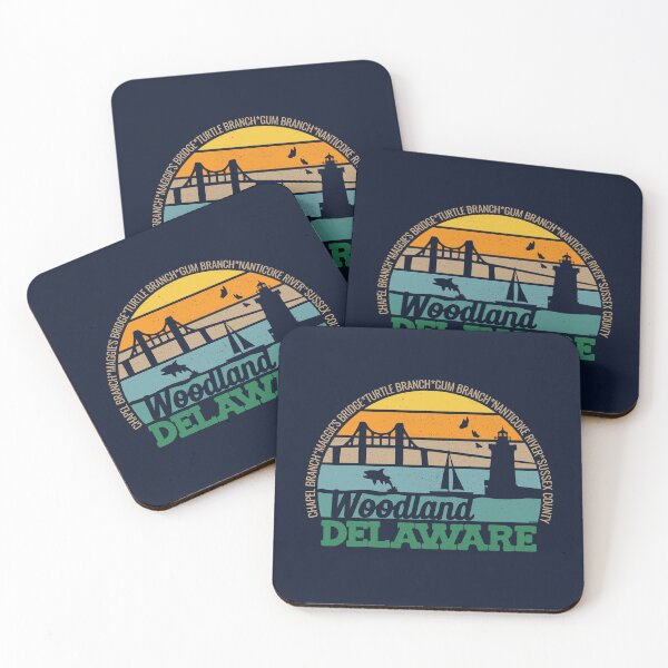 Item preview, Woodland Delaware Retro Sunset Local Pride Logo  designed and sold by CRHPOD20.