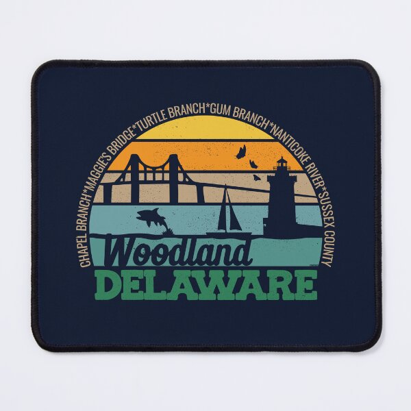 Item preview, Woodland Delaware Retro Sunset Local Pride Logo  designed and sold by CRHPOD20.