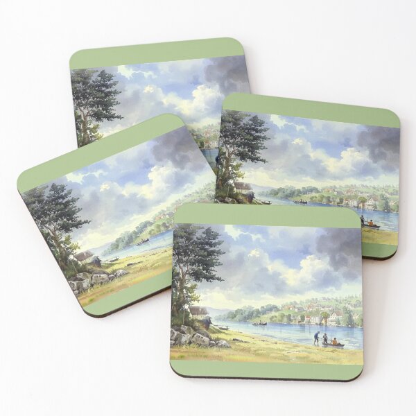 Item preview,  East Portlemouth and Salcombe（Watercolour + AI） designed and sold by artsmeow.