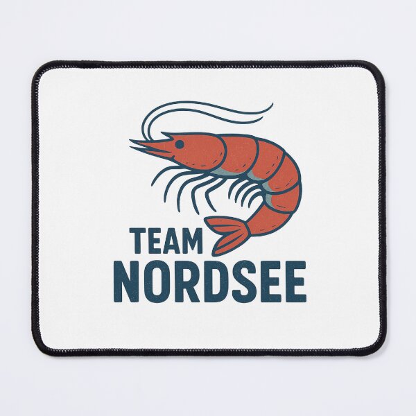 Item preview, Retro North Sea Shrimp – Maritime Vintage Design “Team North Sea” designed and sold by Fies-und-Fein.