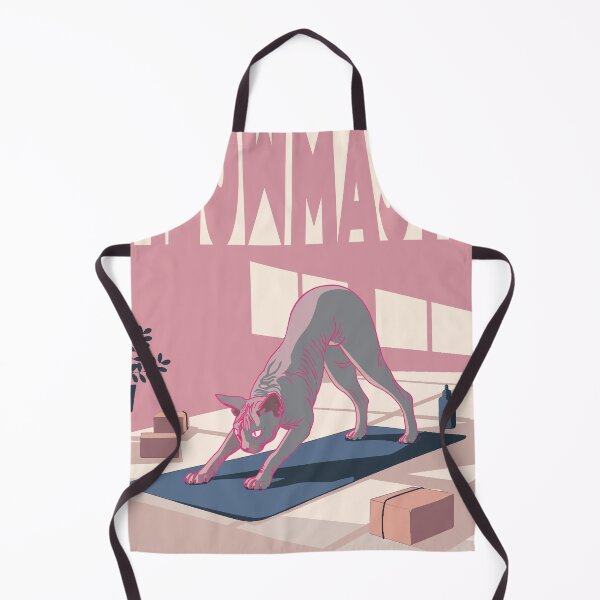 Item preview, Cute Zen Sphynx Cat in Yoga Cat Pose – Pastel Meowmaste Illustration for Yoga and Cat Lovers designed and sold by bekksa.