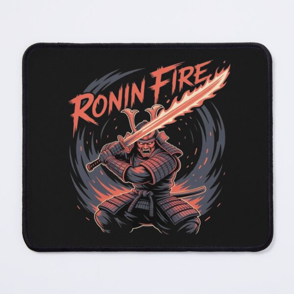 Item preview, Ronin Fire Samurai – Fierce Warrior with Flaming Katana designed and sold by dortmond.