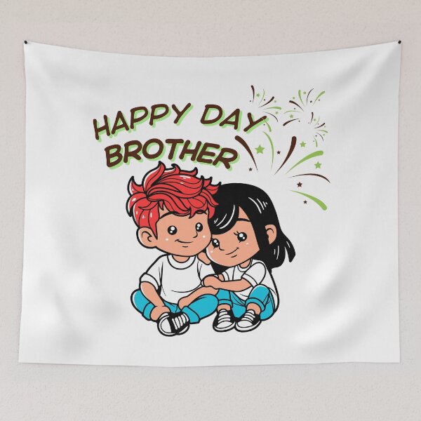 Item preview, HAPPY DAY BROTHER designed and sold by stickersrafisa.