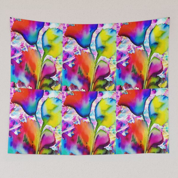 Item preview, Colorful watercolor flowers designed and sold by AnnabellaRh.