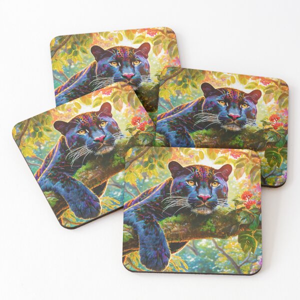 Item preview, A Lounging Panther at Sunrise designed and sold by Feral Confetti.