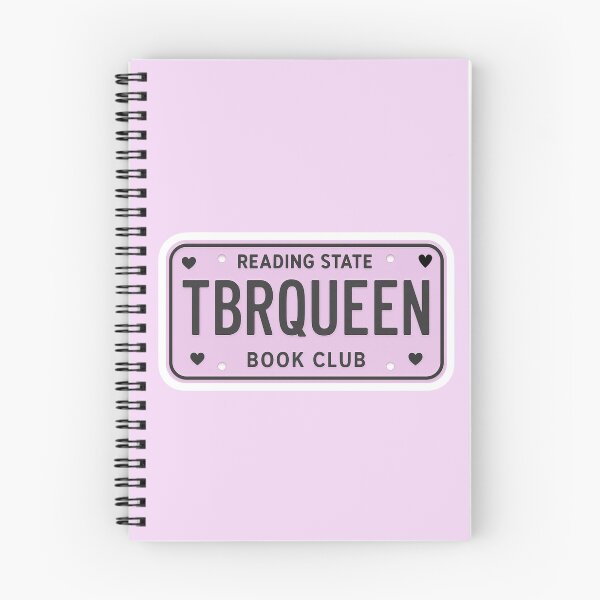 Item preview, TBR QUEEN License Plate Sticker – Cute Book Lover Aesthetic Design for Readers designed and sold by theliteraryedit.