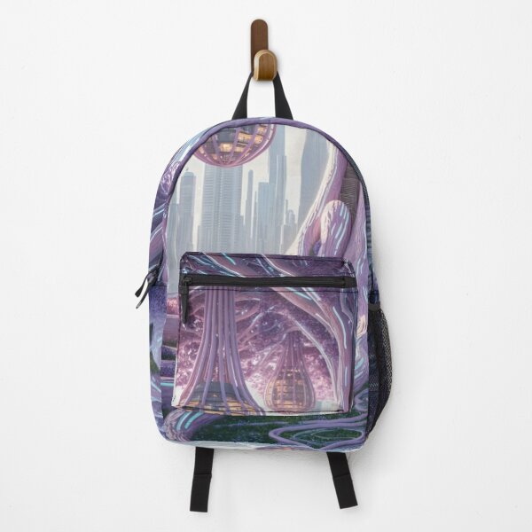 Item preview,  "Bio-Engineered Futuristic City – Organic Sci-Fi Artwork" designed and sold by Fruzbt.