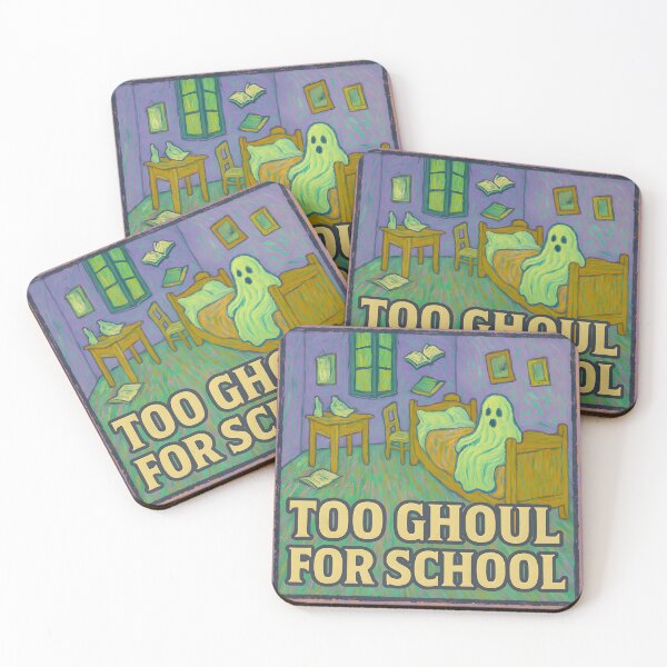 Item preview,  Too Ghoul for School Ghost Bedroom Art | Fun Van Gogh Halloween Design designed and sold by AnnDesignStudio.