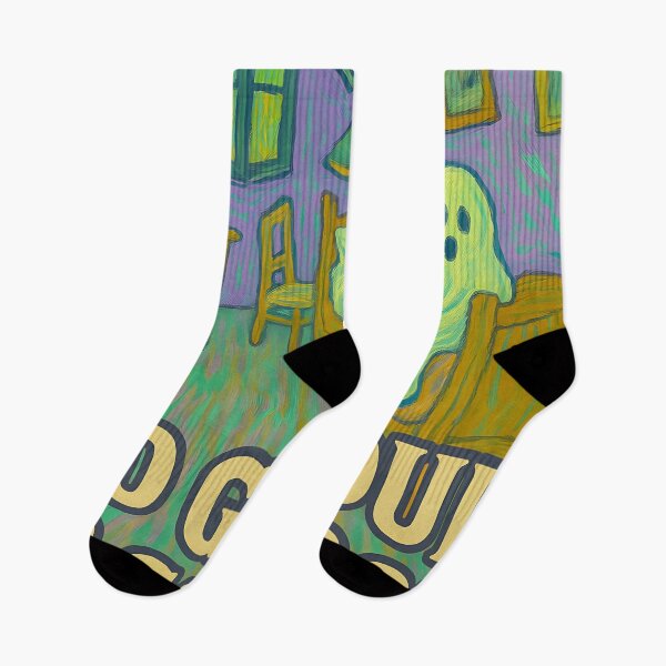 Item preview,  Too Ghoul for School Ghost Bedroom Art | Fun Van Gogh Halloween Design designed and sold by AnnDesignStudio.