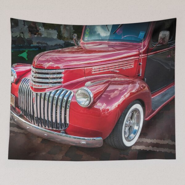 Item preview, 1946 Red Chevy Sedan Panel Delivery truck 201 designed and sold by RichFrancoCars.