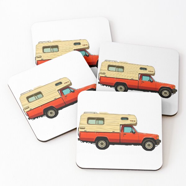 Item preview, Retro Camper Truck Illustration designed and sold by tomkaz77studio.