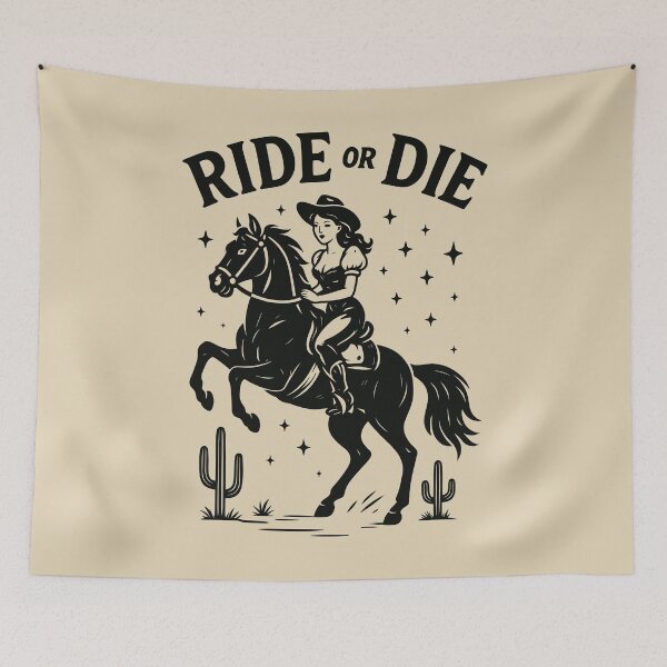 Item preview, RIDE OR DIE - Country Western Southern Girl - Vintage Rugged - Black designed and sold by Darling DeDe.