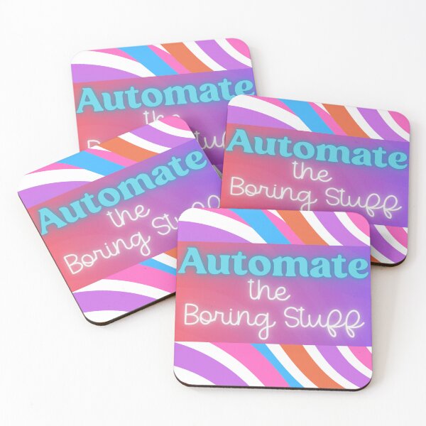 Item preview, Automate the Boring Stuff Stripes designed and sold by PrettyViews.