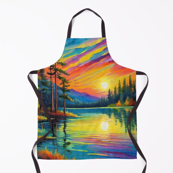 Item preview, Lake in the Mountains at Sunset designed and sold by Feral Confetti.