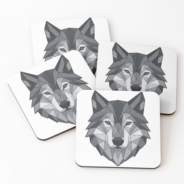 Item preview, Geometric Wolf Art – Modern Polygon Design designed and sold by Nuvijo.