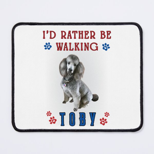 Item preview, I'd Rather Be Walking "Your Pet's Name Here" - Red, White, And Blue OR Your Color Choices designed and sold by livingjoyfully.