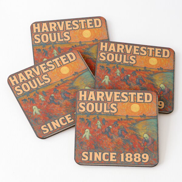 Item preview, Harvested Souls Since 1889 Van Gogh Field Art | Spooky Vintage Halloween Design Gift designed and sold by AnnDesignStudio.