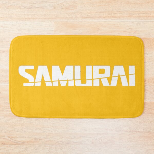 Item preview, SAMURAI Cyberpunk vibe White Logo – Distressed Typography Design designed and sold by Neon Nightmare.