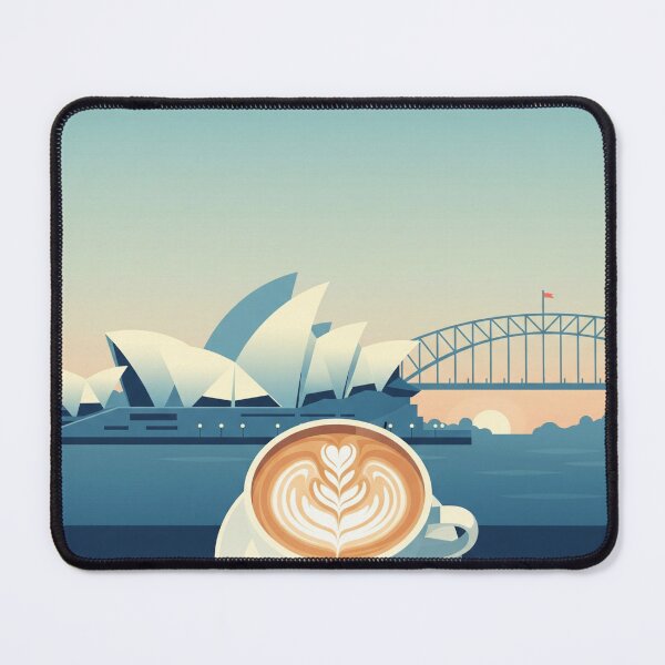 Item preview, Flat White in Sydney – Modern Retro Travel Art designed and sold by Qooler.
