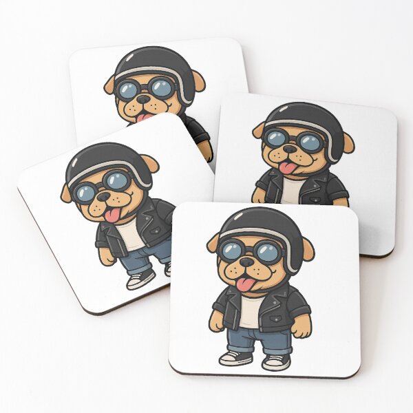 Item preview, Cartoon Cute Biker Dog designed and sold by art-design212.