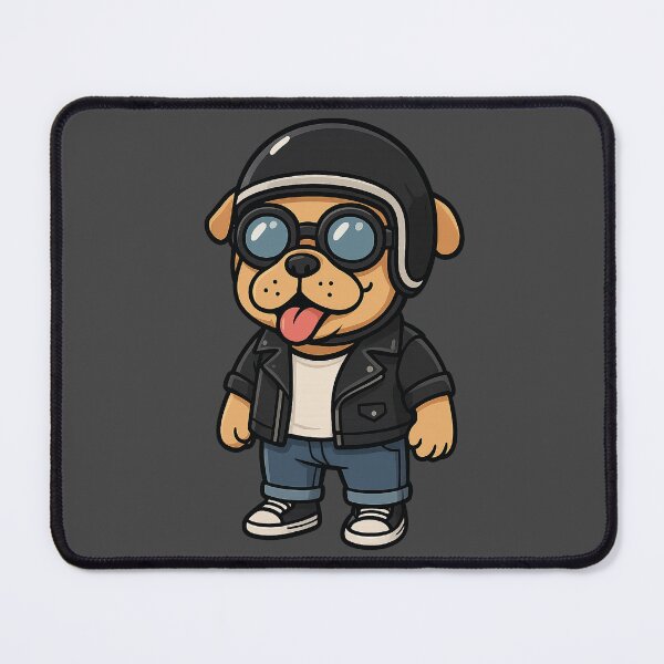 Item preview, Cartoon Cute Biker Dog designed and sold by art-design212.